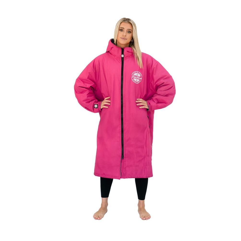 FatStick Weatherproof Fleeced Dry Changing Robe - Pink Extra Image 7
